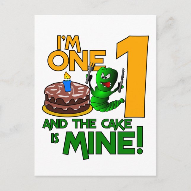 I'M ONE! postcard - customise (Front)