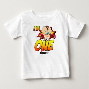 I'm One Superhero Boy Baby T-Shirt