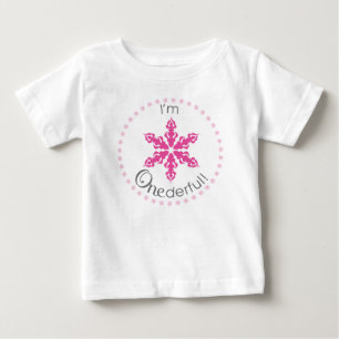 I'm ONEderful in Fuchsia Baby T-Shirt