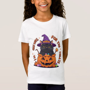 I'm Only Here For The Treats Cute Halloween Cat T-Shirt
