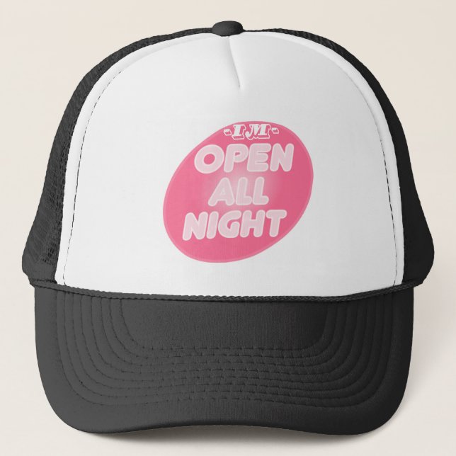 Im Open All Night Trucker Hat (Front)