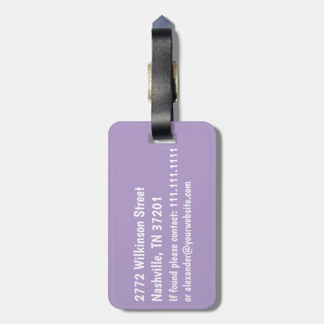 I'm Outta Here | Funny  Luggage Tag (Back Vertical)
