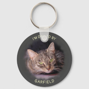 I'm Owned By (insert Cat's Name & Photo) Key Ring