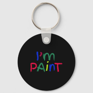 I'm Paint Matching I Love To Finger Paint Couple V Key Ring