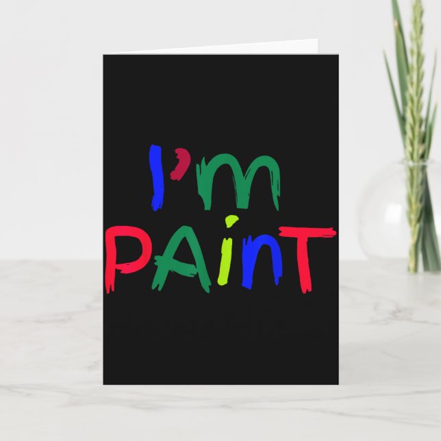 Im Paint Matching I Love To Finger Paint Couple Va Card (Front)