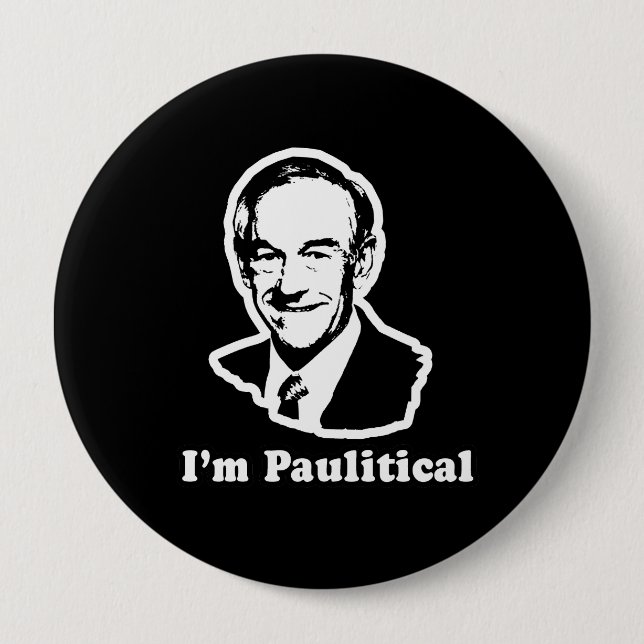 I'M PAULITICAL 10 CM ROUND BADGE (Front)