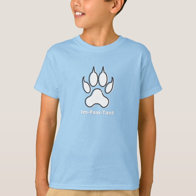 Im-Paw-Tant Kids' Basic T-Shirt (Front)