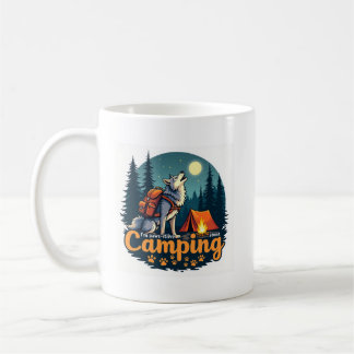 im pawsitive about camping coffee mug