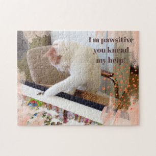 I'm pawsitive you knead my help cat jigsaw puzzle