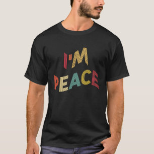 I'm Peace I Come In Peace Matching Couples Retro T-Shirt