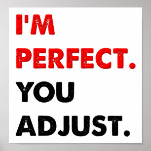 I'm Perfect Funny Poster