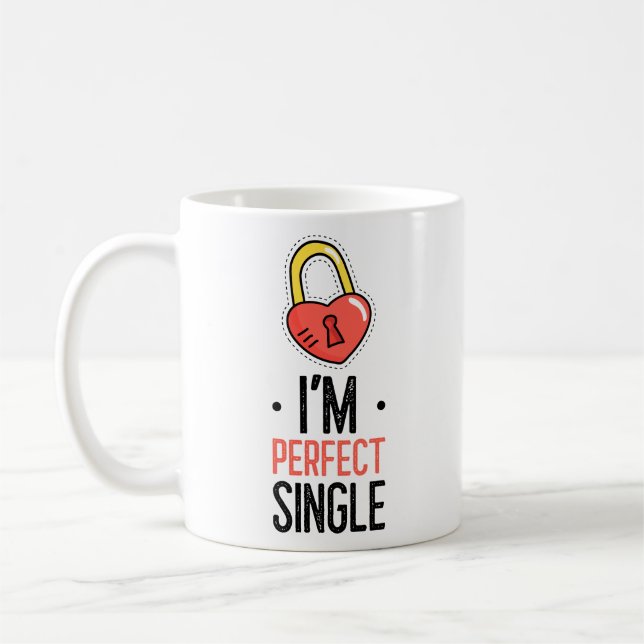 I'm Perfect Single Padlock Mug (Left)