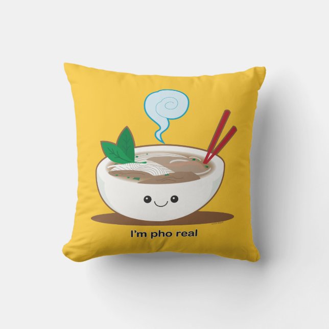 I'm Pho Real Cushion (Front)