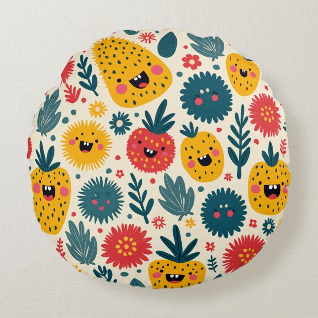 I'm Pine Round Cushion (Front)