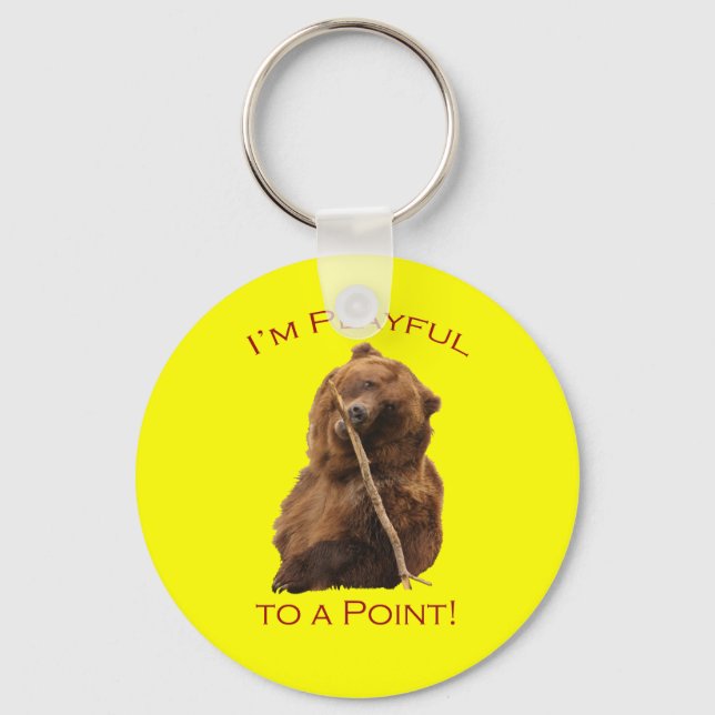 I'm Playful to a Point! Key Ring (Front)
