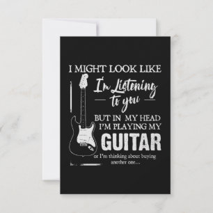 Im Playing My Guitar Card