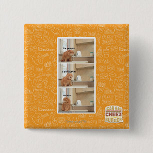 I'm poopin! 15 cm square badge
