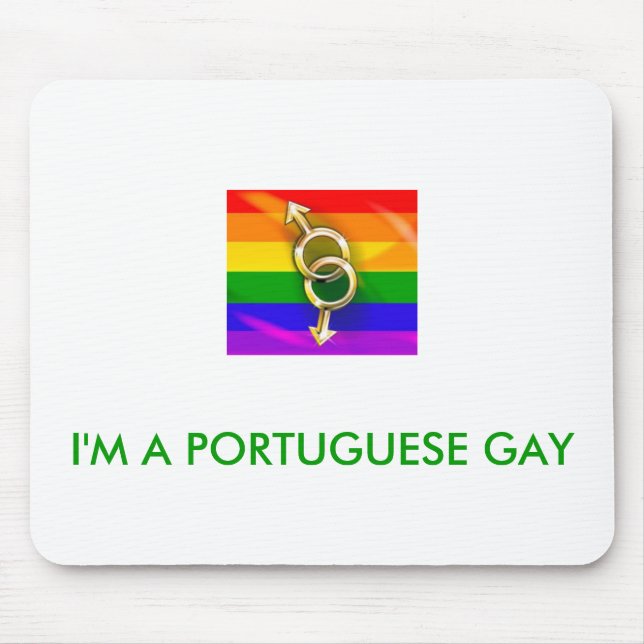 I'M PORTUGUESE GAY MOUSE MAT (Front)