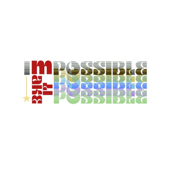 I'm Possible Motivational Typography  Tri-Blend Shirt (Creator Uploaded)