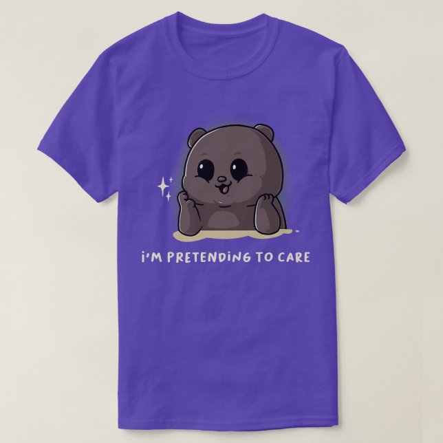 I'm Pretending To Care Introvert Music Fan Nerd Gr T-Shirt (Design Front)