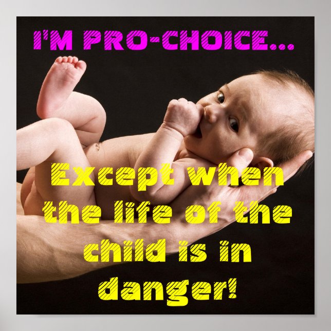I'm Pro-Choice Except....PRO LIFE 2 Poster (Front)