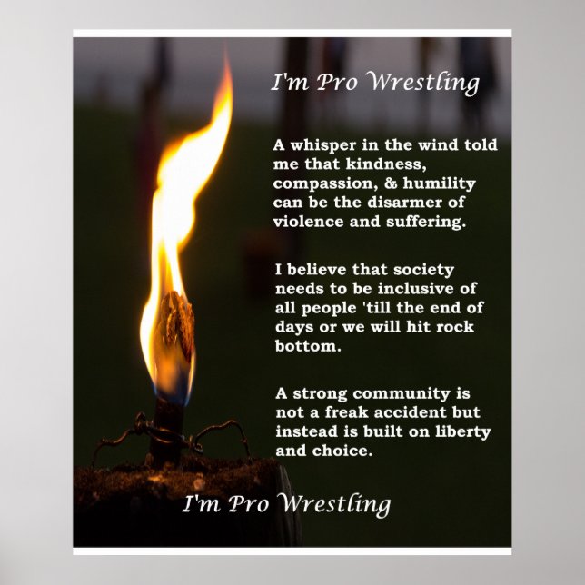 I'm Pro Wrestling Poster (Front)