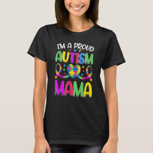 Im Proud Autism Mama Autism Awareness Puzzle Heart T-Shirt