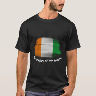 I'M Proud Of My Roots - Vintage Cote D'Ivoire Flag T-Shirt
