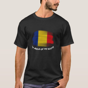 I'm Proud of My Roots - Vintage Romania Flag Patri T-Shirt