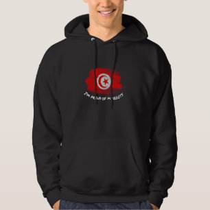 I'm Proud of My Roots - Vintage Tunisia Flag Patri Hoodie
