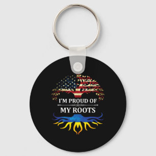 I'm Proud Of My Ukrainian Roots ~ Ukraine  Key Ring