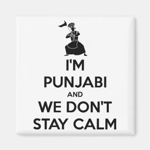 Im Punjabi And We Dont Keep Calm Baby  Magnet