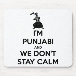 Im Punjabi And We Dont Keep Calm Baby  Mouse Mat