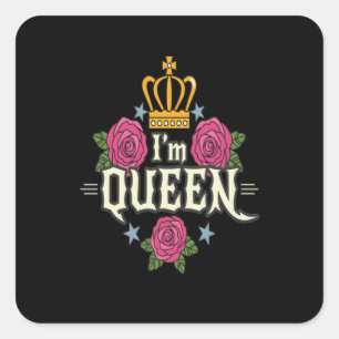 I'm  Queen Square Sticker