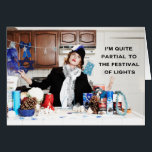 "I'm Quite Partial To The Festival of Lights"<br><div class="desc">Hannukah cards featuring the star of Feathers and Toast,  Tallulah Grace.</div>