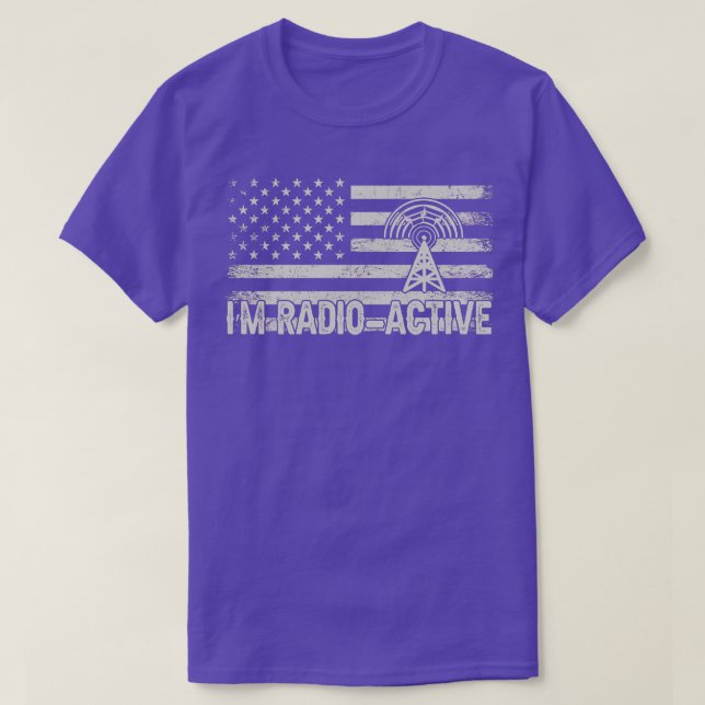 Im Radio Active Ham Radio (1)  T-Shirt (Design Front)