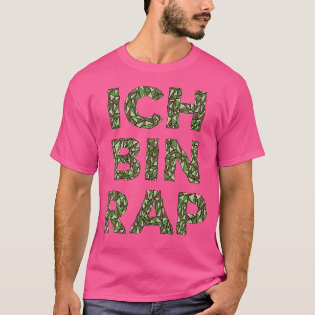 I'M Rap Polygon Design Hip Hop T-Shirt (Front)