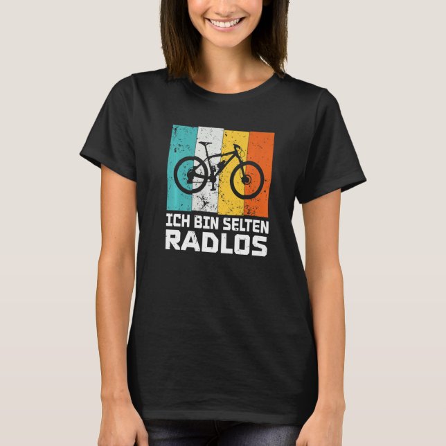 I'm rarely bikeless funny cyclist bike wheel Premi T-Shirt (Front)