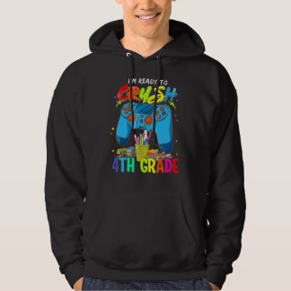 I'm Ready Crush 4th Grade Back To School Video Gam Hoodie