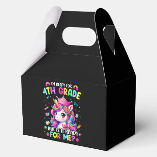 Im Ready for 4th Grade Unicorn First Day of School Favour Box