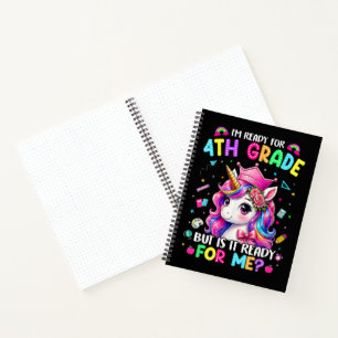 Im Ready for 4th Grade Unicorn First Day of School Notebook