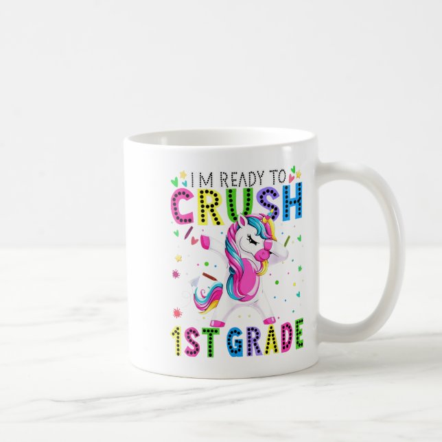 I'm Ready For First Grade Back To School 1st Grade Coffee Mug (Right)
