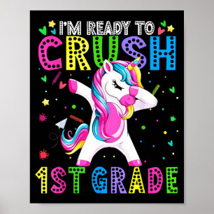 Im Ready for First Grade Back to School 1st Grade Poster