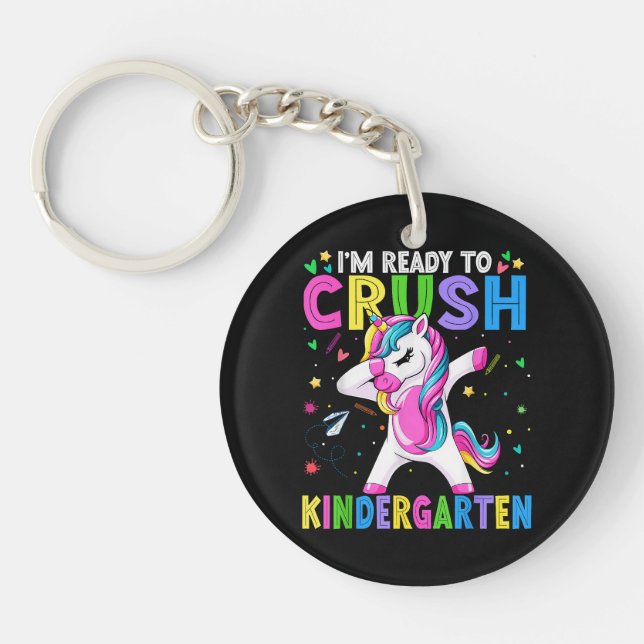 I'm Ready For Kindergarten Back To School Key Ring (Front)