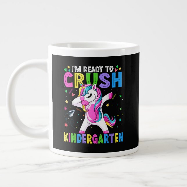 I'm Ready For Kindergarten Back To School Large Coffee Mug (Left)