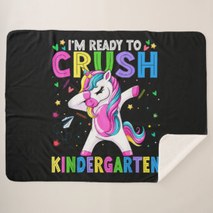 I'm Ready For Kindergarten Back To School Sherpa Blanket