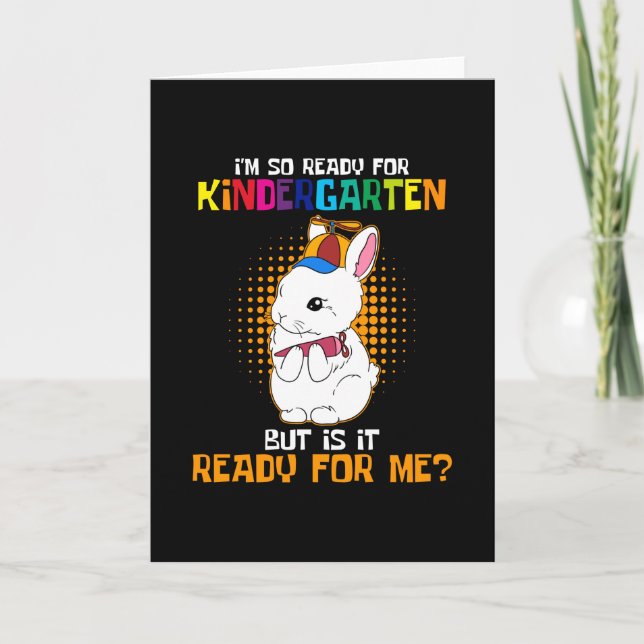 I'm ready for Kindergarten Card (Front)