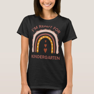 I'm Ready For Kindergarten Retro Rainbow T-Shirt