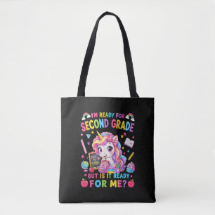 Im Ready for Second Grade Unicorn First Day Tote Bag