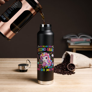 Im Ready for Second Grade Unicorn First Day Water Bottle